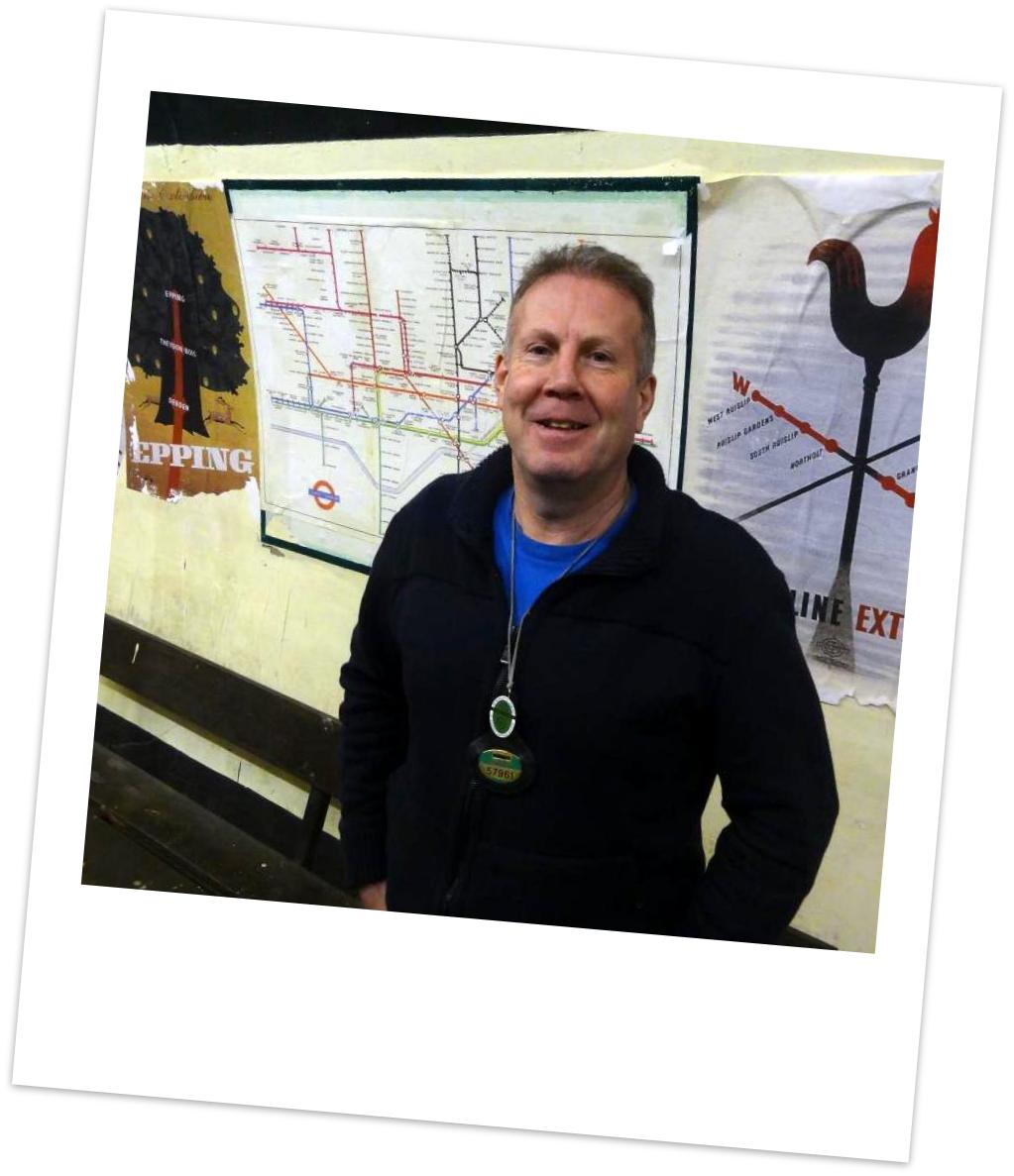 Steve at Aldwych underground station